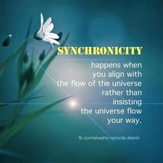 Synchronicity and being in the flow