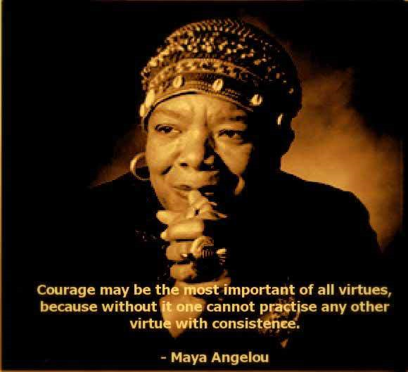 Courage may be the most important of all virtues....